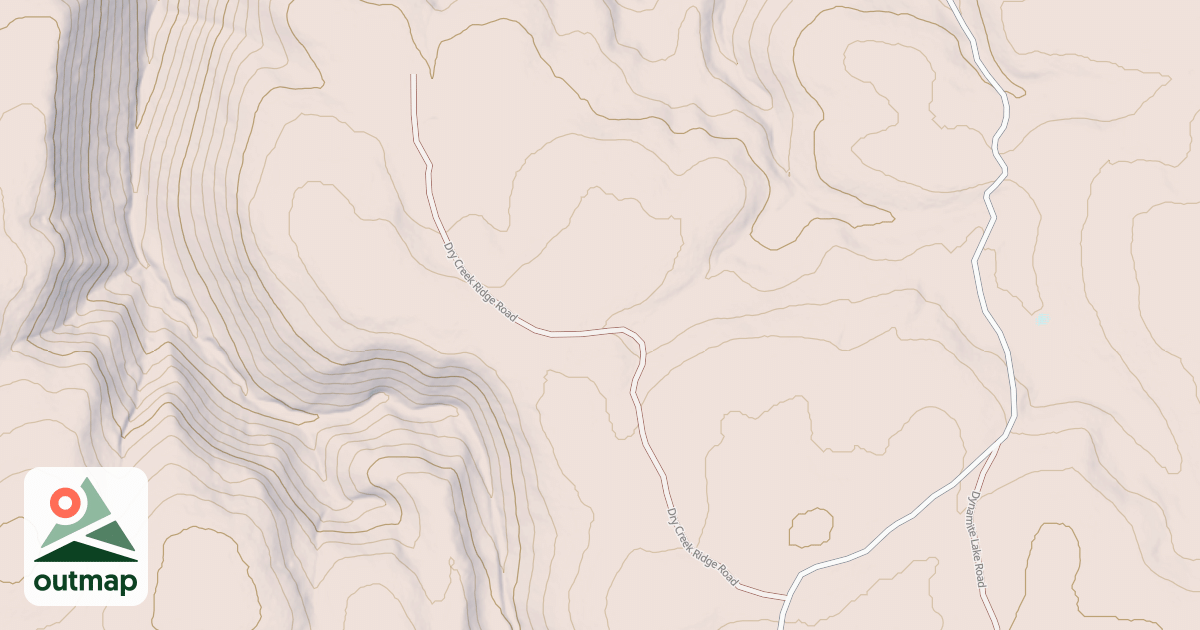 Map of DRY CREEK RIDGE
