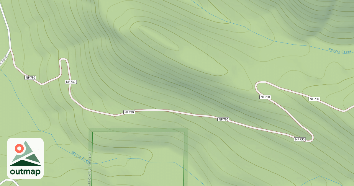 Map of MOON CREEK