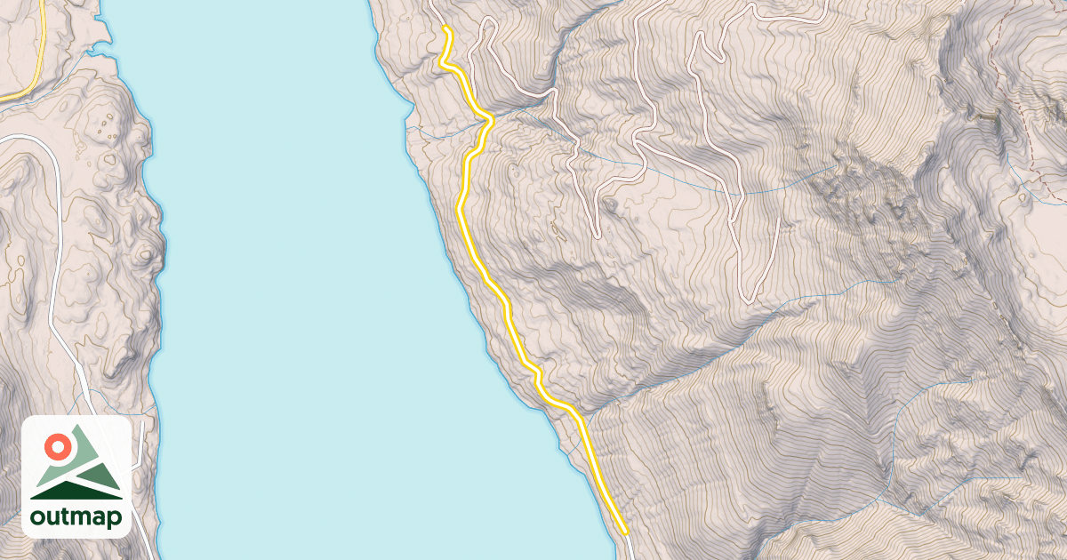 Map of National Forest Development Road 4818