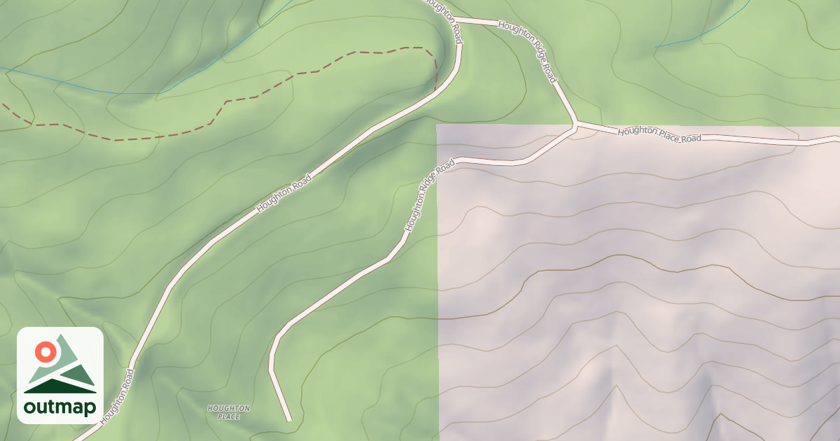 Map of HOUGHTON RIDGE