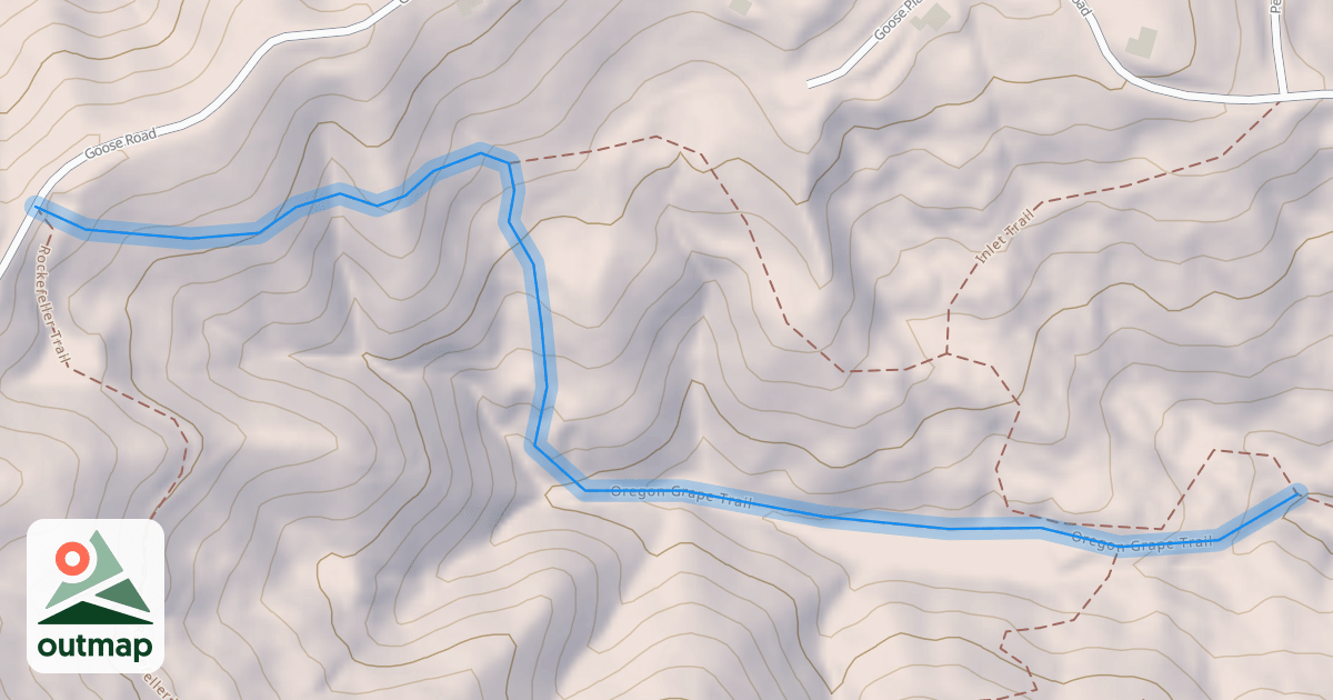 Map of Oregon Grape Trail