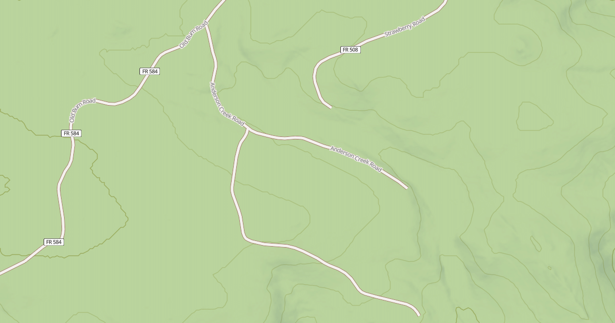 Map preview of ANDERSON CREEK ROAD