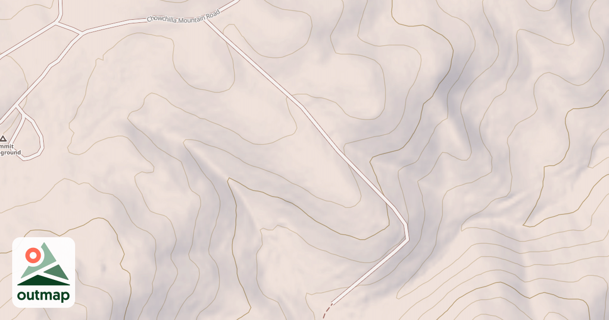 Map of CHOWCHILLA MTN B SPUR
