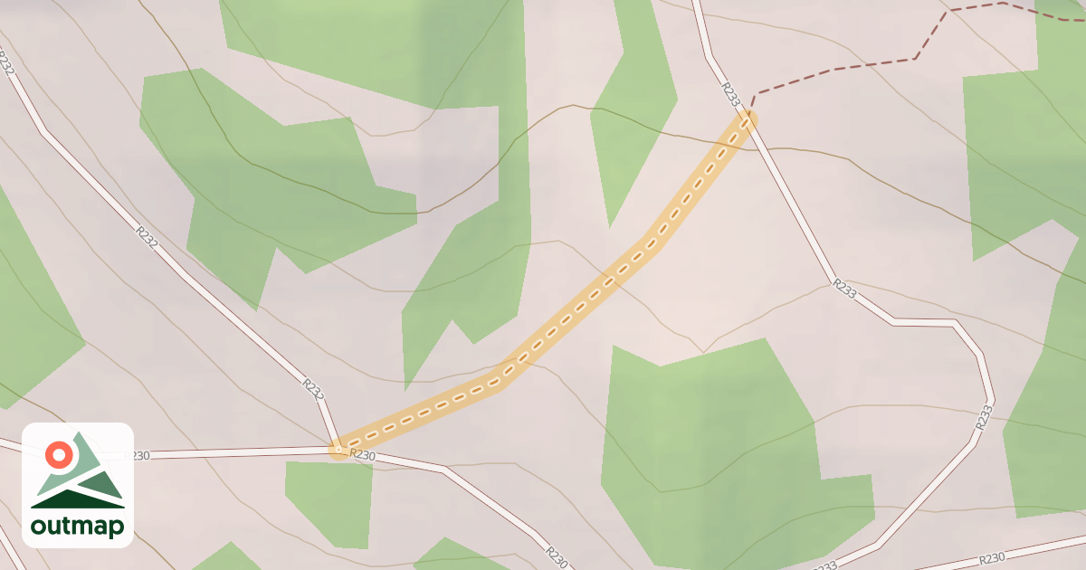 Map of Brew ski shortcut