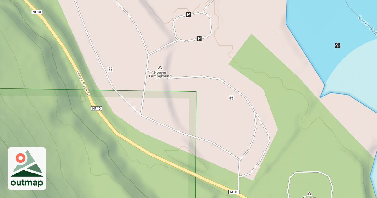 Map of HOOVER CAMPGROUND