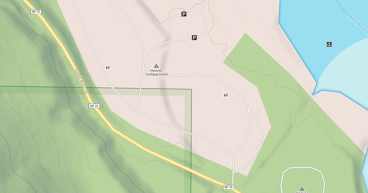 Map preview of HOOVER CAMPGROUND