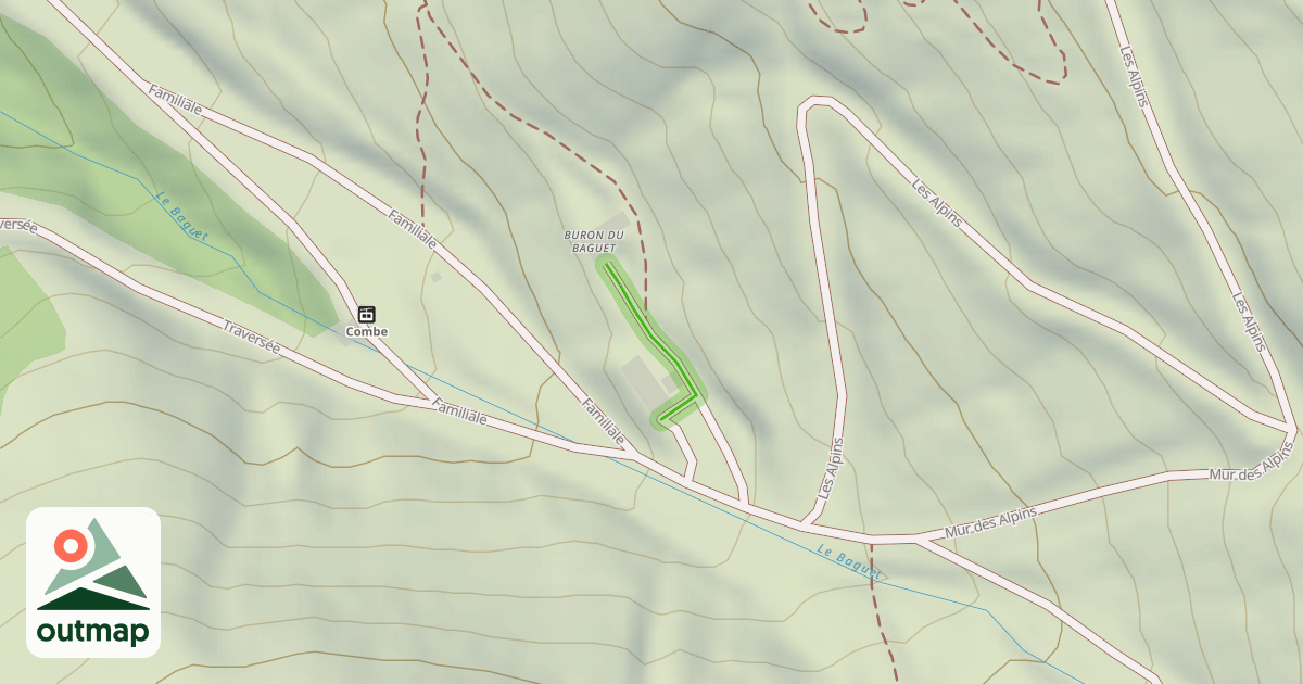 Map of Accès Buron du Baguet