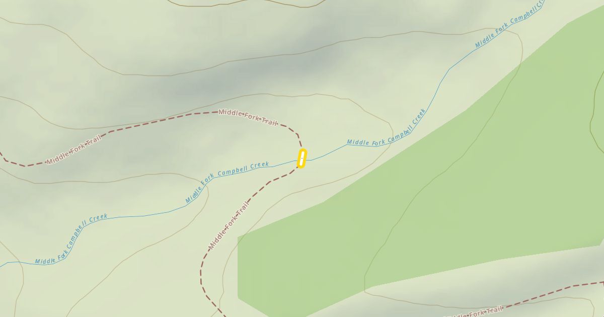 Map preview of Middle Fork Trail