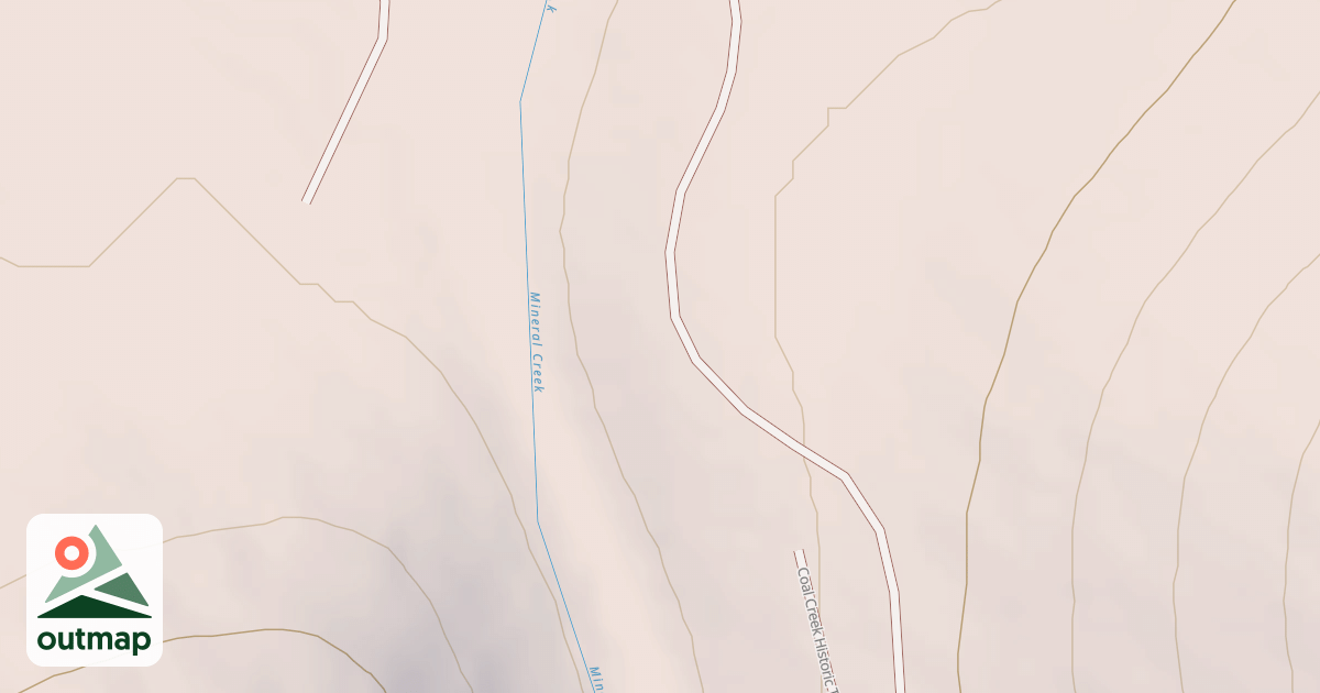 Map of Coal Creek Upper Road