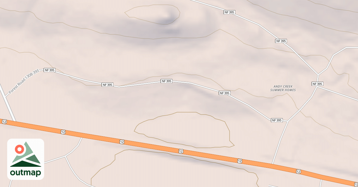 Map of ANDY CREEK