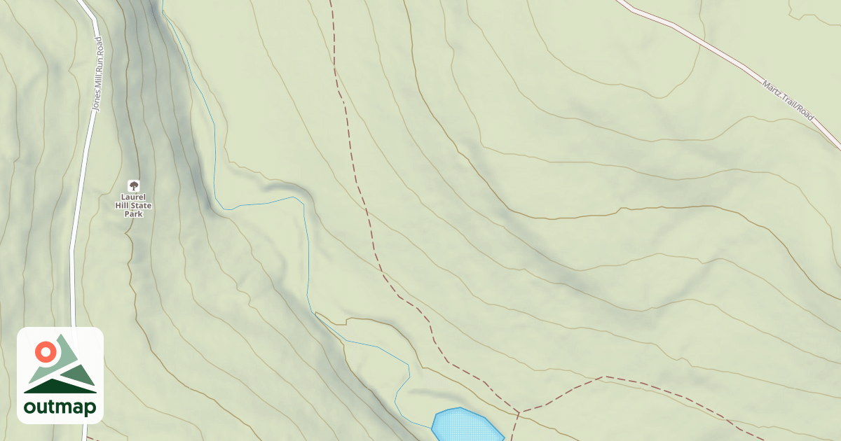 Map of Laurel Hill State Park Trails