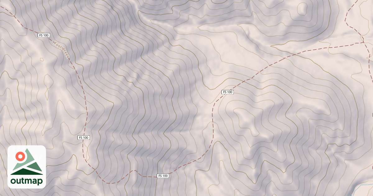 Map of FOOL CREEK