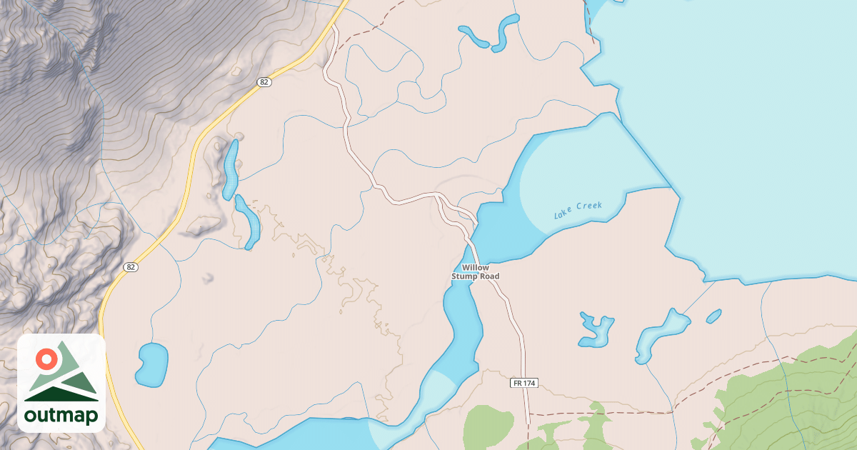 Map of WILLOW STUMP