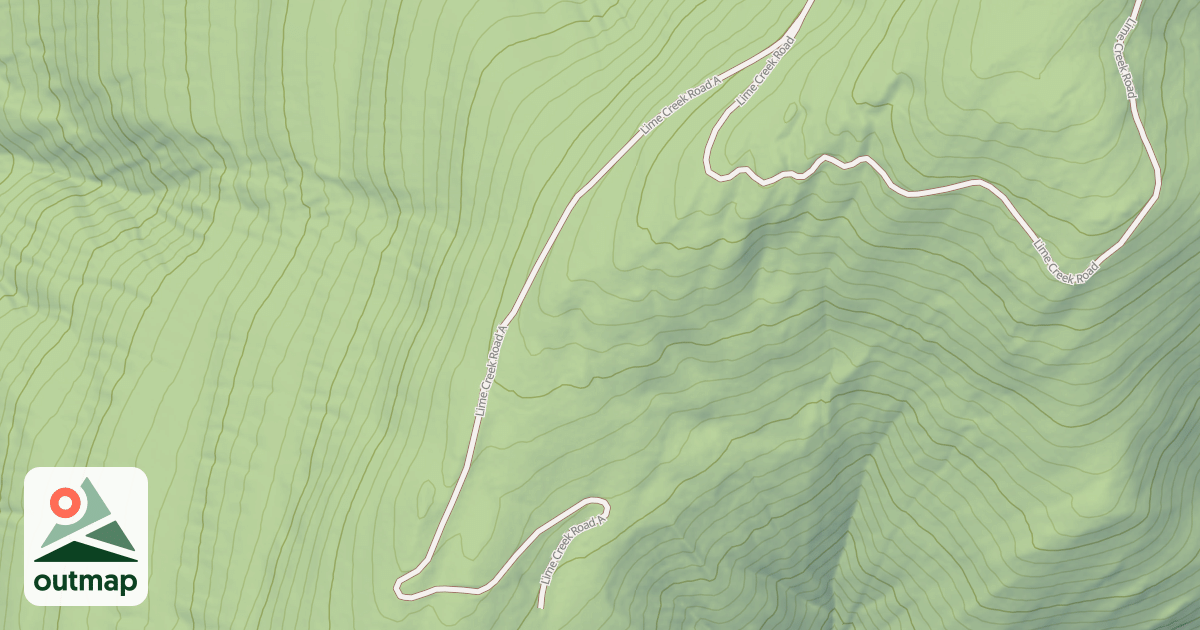 Map of LIME CREEK A