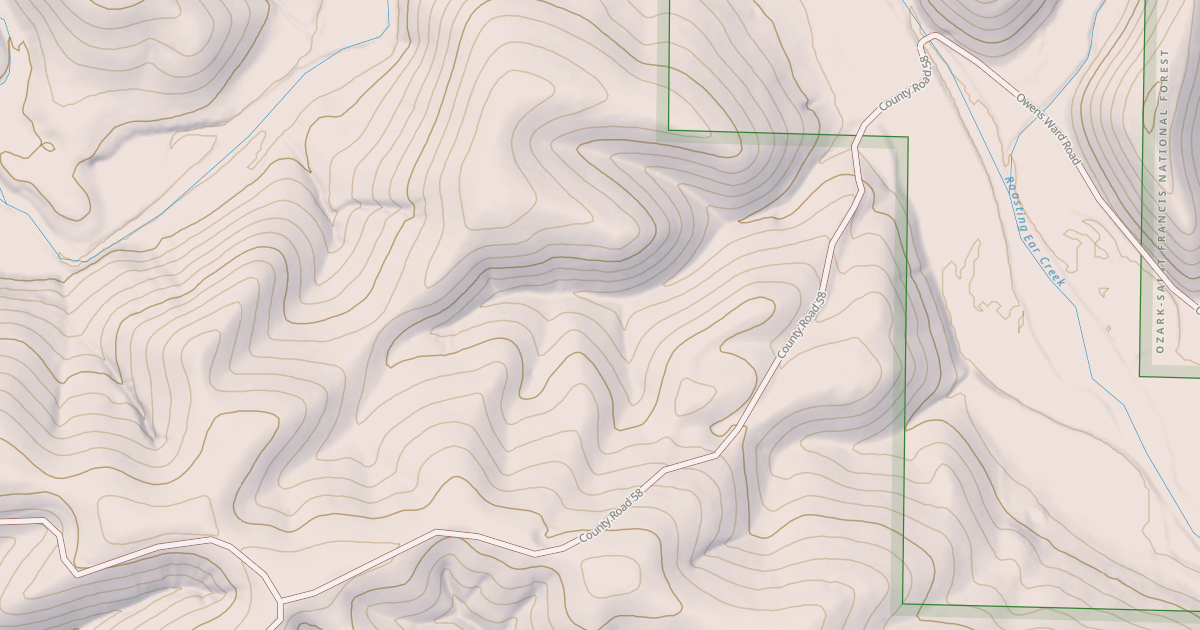 Map preview of USFS National Forest System Roads {12F4A996-9048-44FA-B04A-4D5163D528ED}