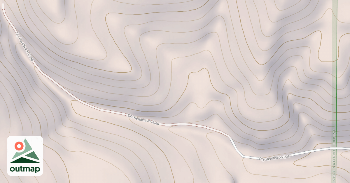 Map of DRY FORK HENDERSON