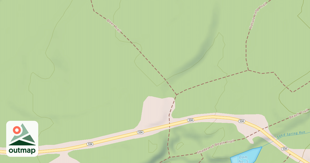 Map of Hickory Run State Park Trails