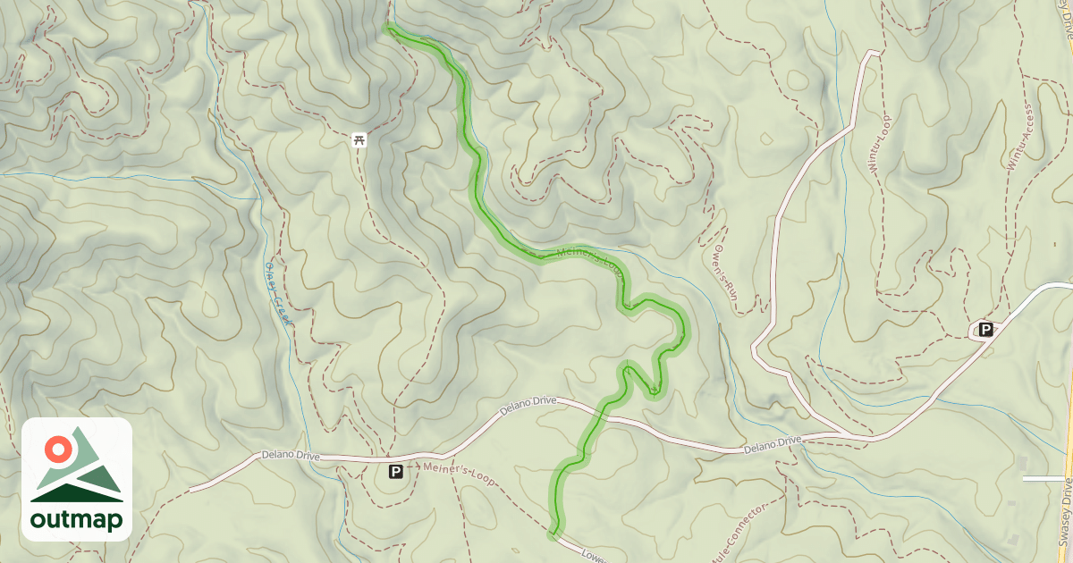 Map of Meiner's Trail