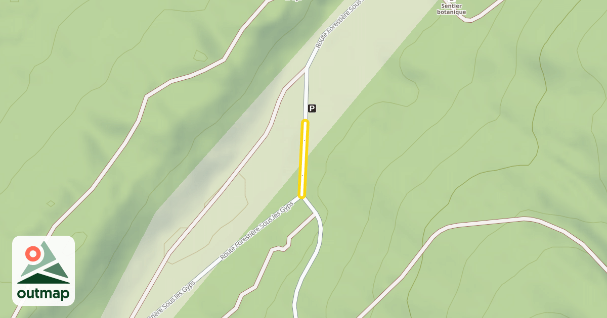 Map of Route Forestière Sous les Gyps