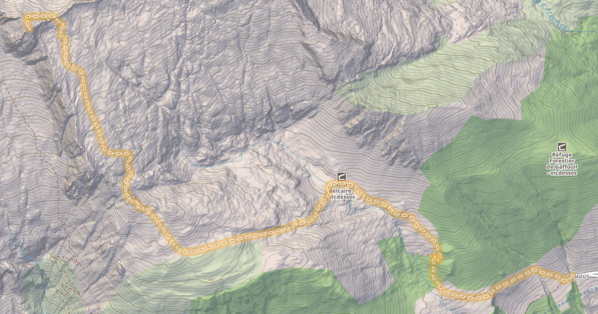 Map preview of Pique de Belcaire — Remoul