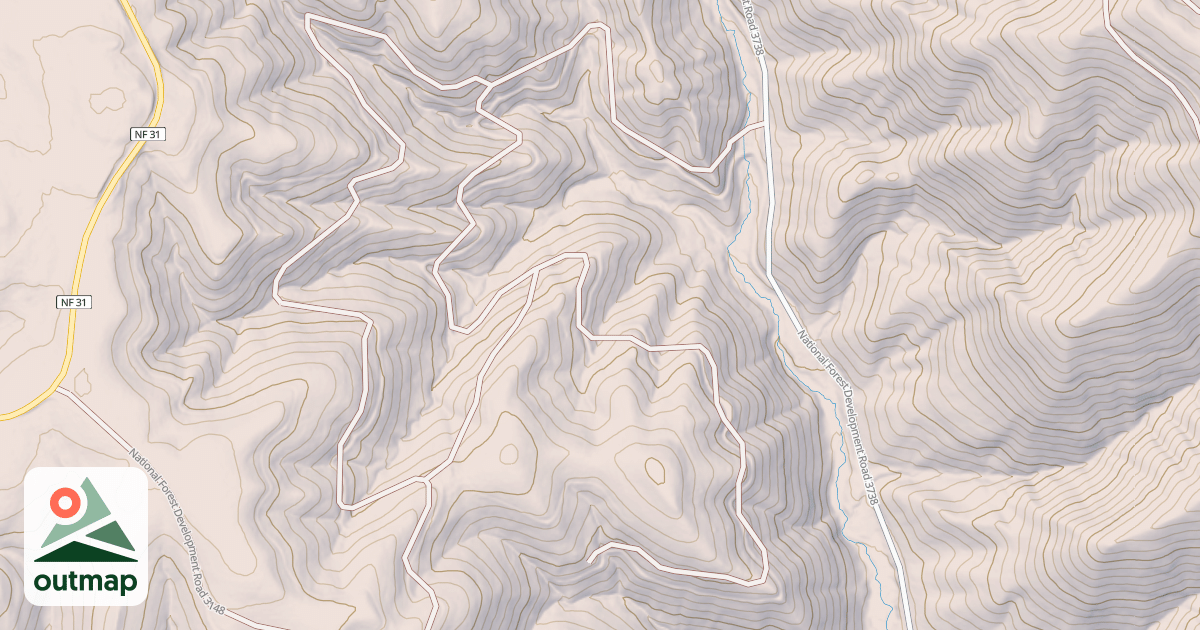 Map of USFS Motor Vehicle Use Map Roads {D45BD28D-F78B-4CDE-8AB2-4D2F8D1186A8}