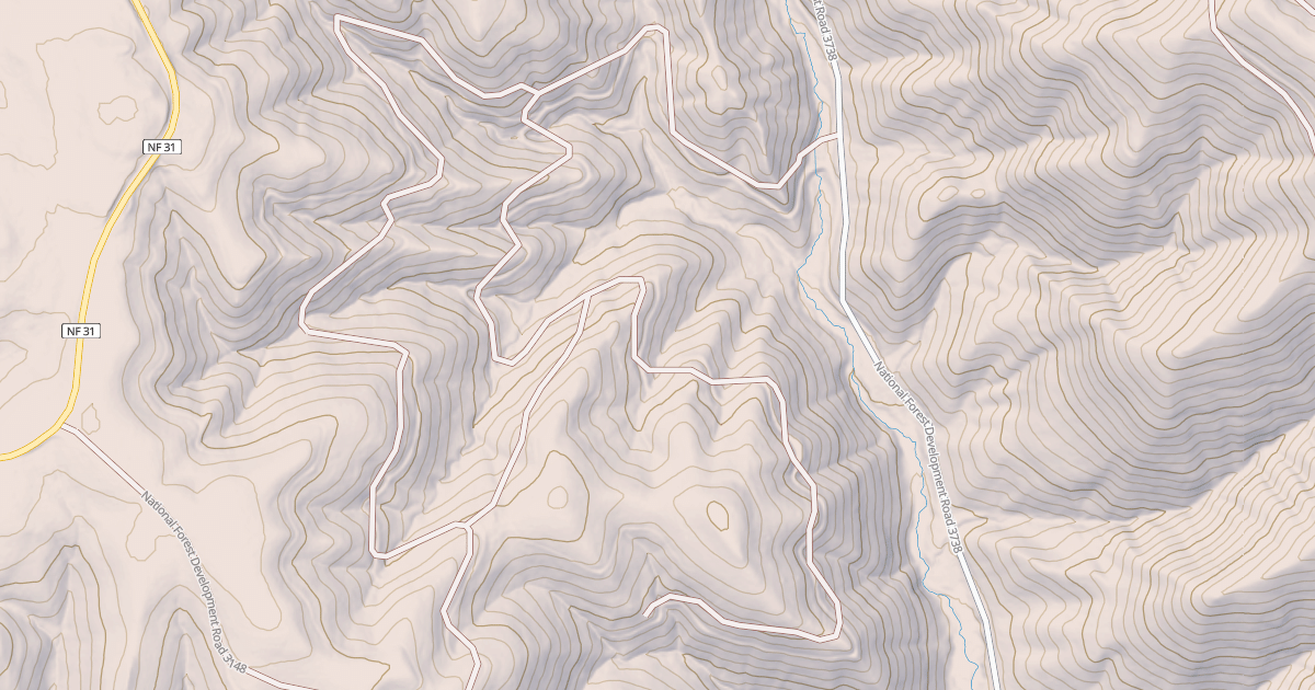 Map preview of USFS Motor Vehicle Use Map Roads {D45BD28D-F78B-4CDE-8AB2-4D2F8D1186A8}