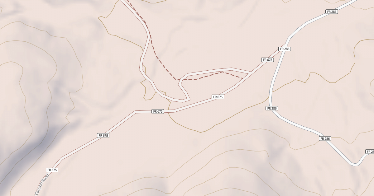 Map preview of USFS National Forest System Roads {3816117B-9D8E-49CA-838D-83465DAF95E6}