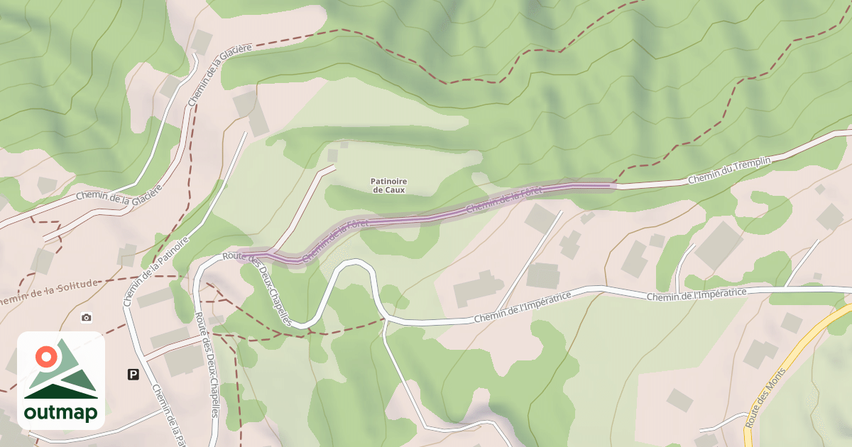 Map of Chemin de la Forêt