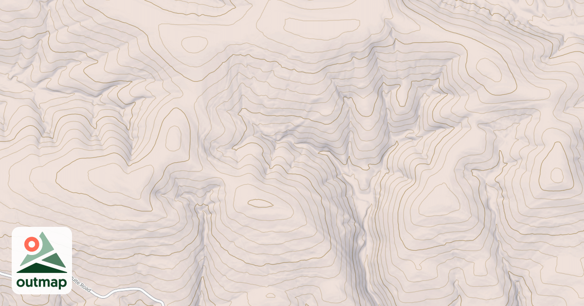 Map of BRUSHY MTN