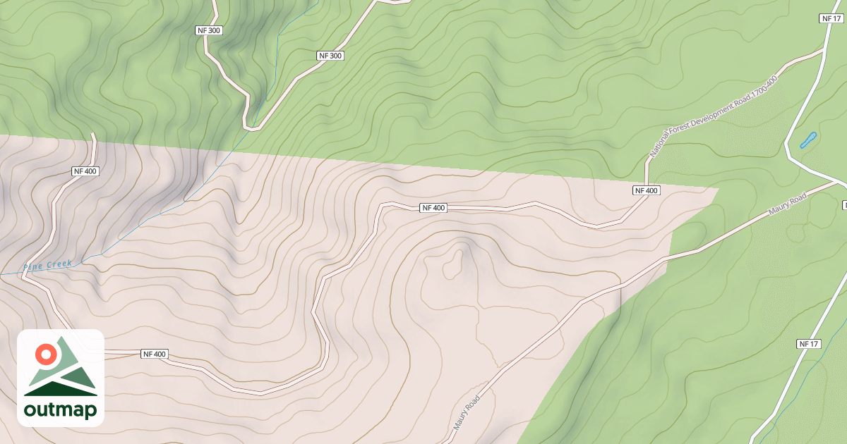 Map of USFS Motor Vehicle Use Map Roads {4BE7B712-9E22-4CFD-9E61-A19F79DD807B}