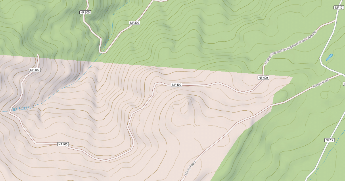 Map preview of USFS Motor Vehicle Use Map Roads {4BE7B712-9E22-4CFD-9E61-A19F79DD807B}