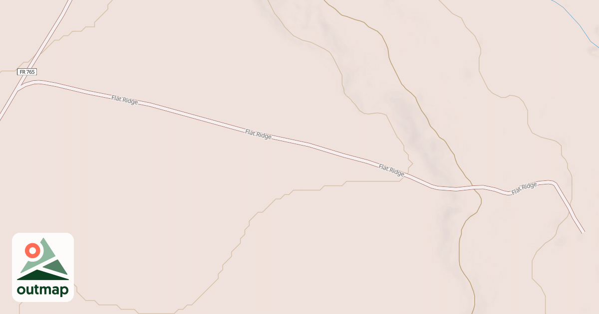 Map of FLAT RIDGE
