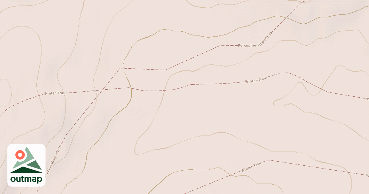 Map of Willow to Nome Winter Trail