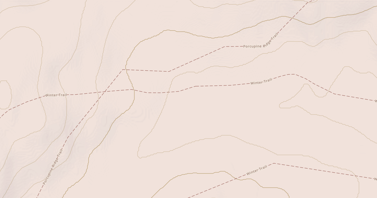 Map preview of Willow to Nome Winter Trail