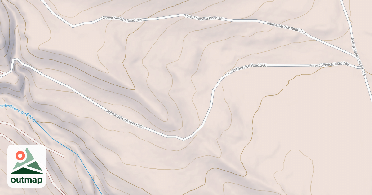 Map of RIO LA CASA