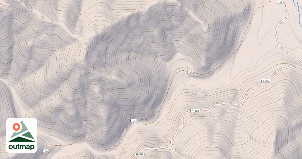 Map of HEMLOCK CREEK