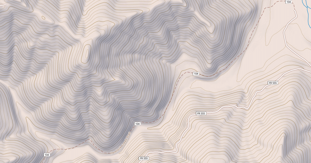Map preview of HEMLOCK CREEK