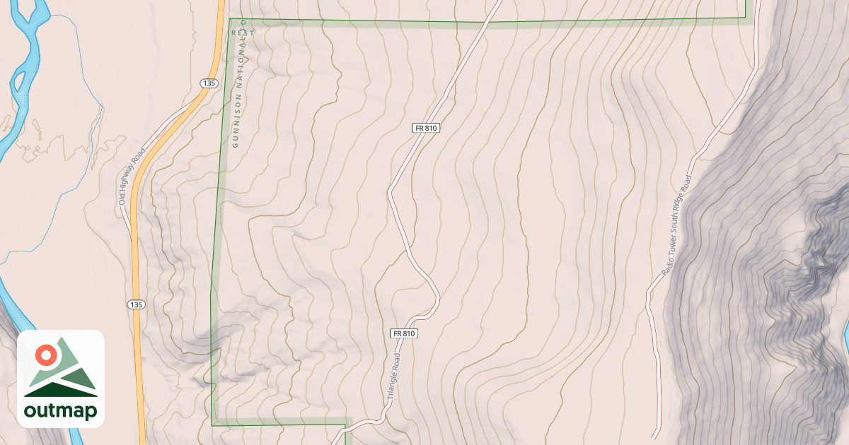 Map of TRIANGLE (ALMONT)
