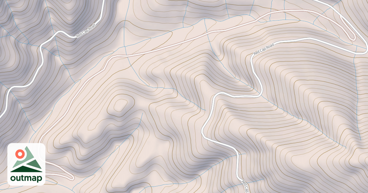 Map of RED CAP (BLACK MTN)