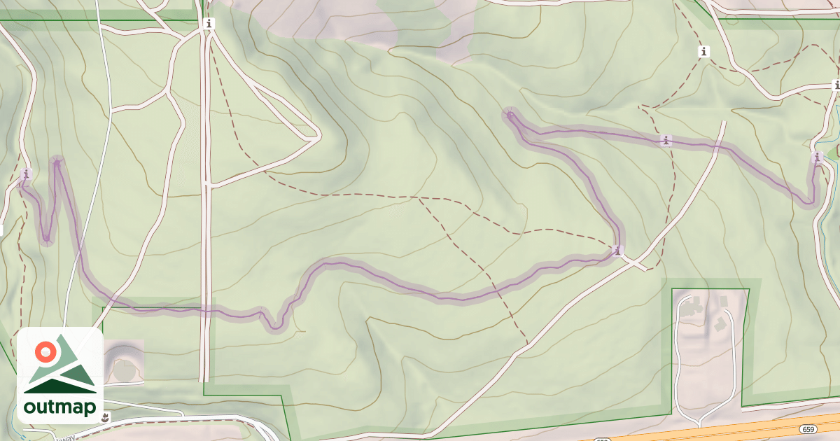 Map of Rancho Connector Trail
