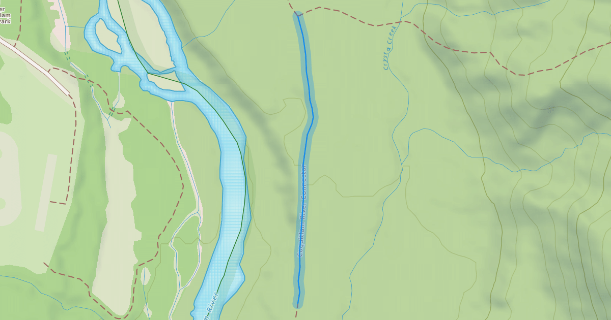 Map preview of Coquitlam River Connector