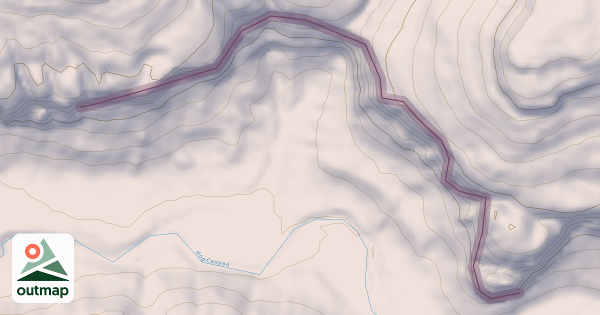 Map of Blue Gamma Cliff