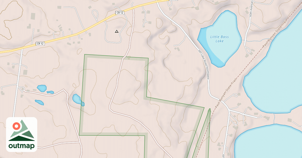 Map of EAST STANLEY LAKE ROAD