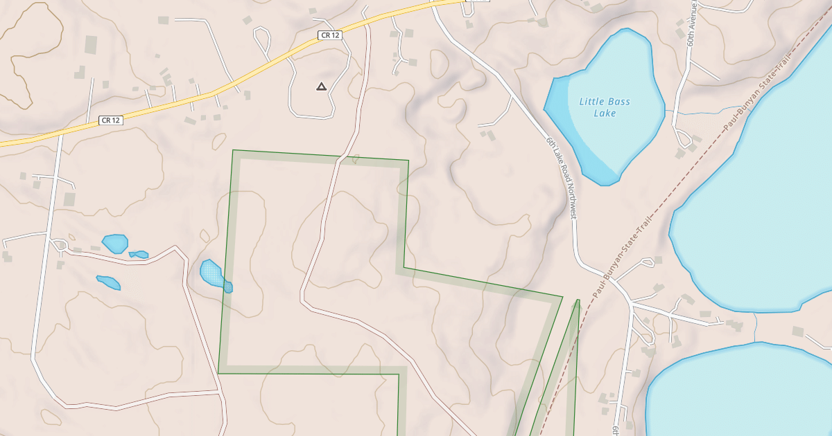 Map preview of EAST STANLEY LAKE ROAD