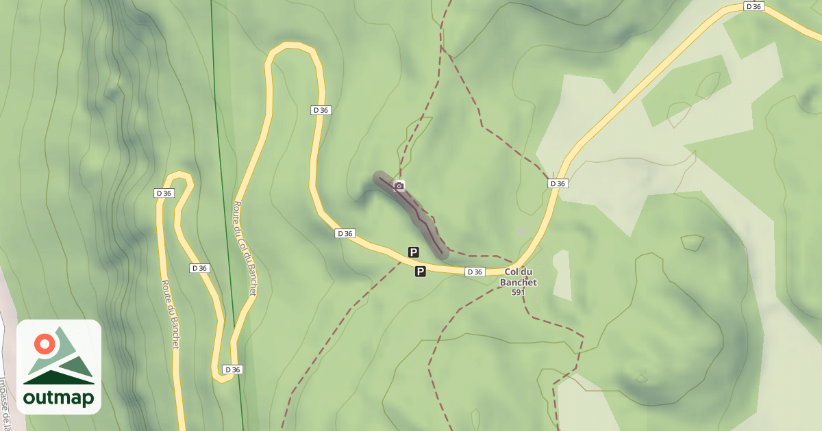 Map of Mur d'escalade du Banchet