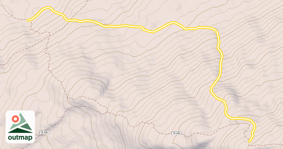 Map of Tincan Secondary Ski Trail