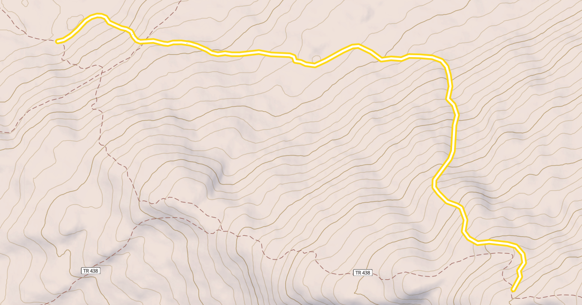 Map preview of Tincan Secondary Ski Trail