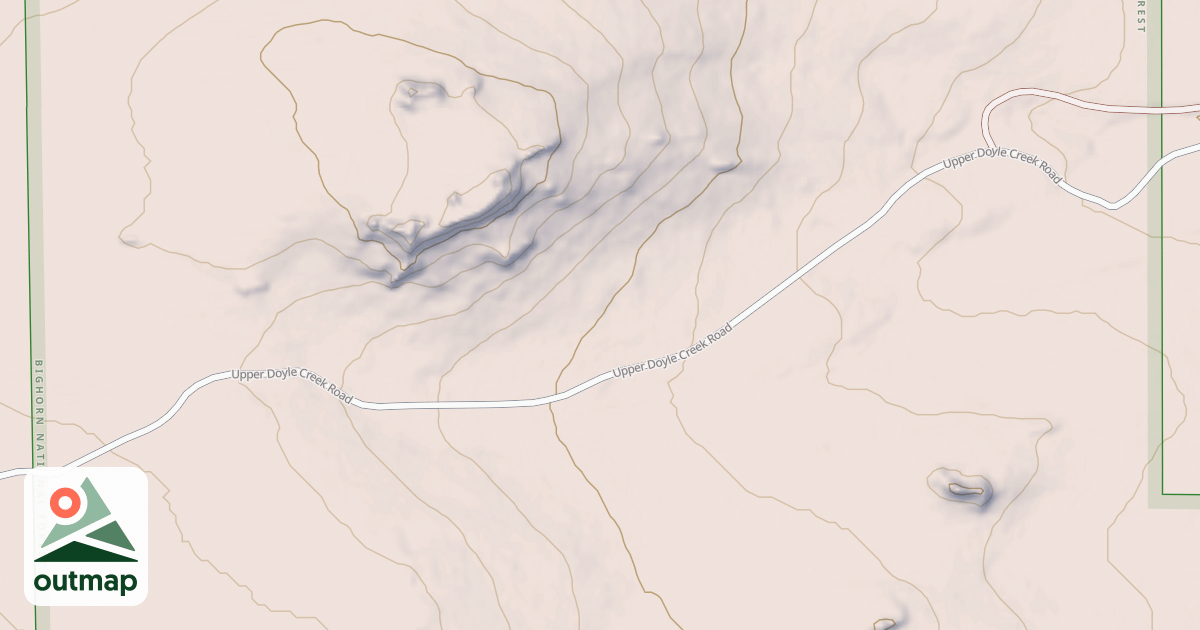 Map of UPPER DOYLE