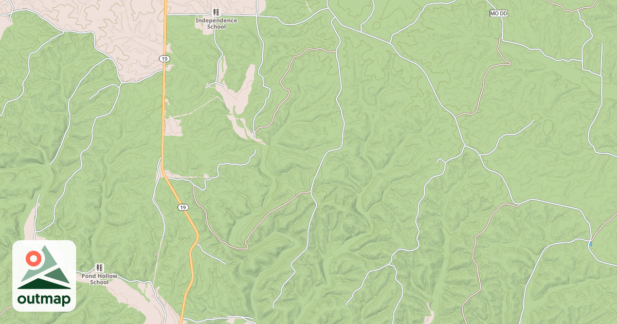 Map of MUD POND