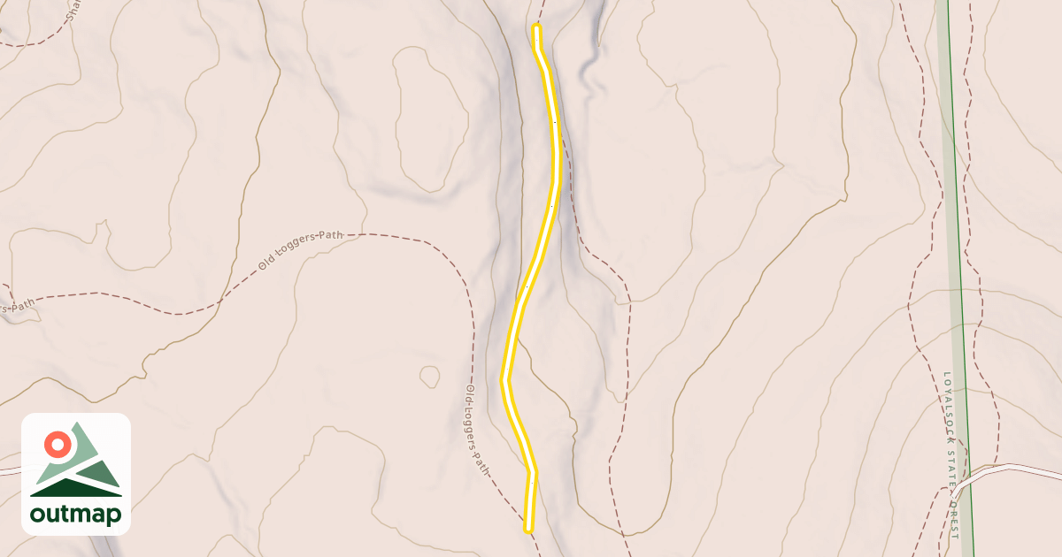 Map of Sharp-Shinned Trail